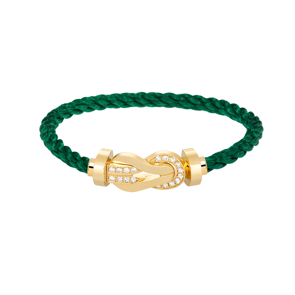 ¡®Imperial¡¯CHANCE LARGE 8 FIGURE BUCKLE HALF DIAMOND BRACELET GOLD
