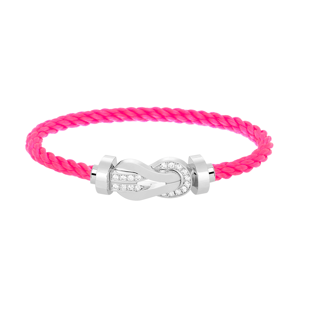¡®Imperial¡¯CHANCE LARGE 8 FIGURE BUCKLE HALF DIAMOND BRACELET SILVER