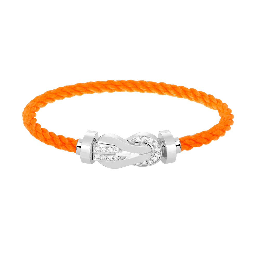¡®Imperial¡¯CHANCE LARGE 8 FIGURE BUCKLE HALF DIAMOND BRACELET SILVER