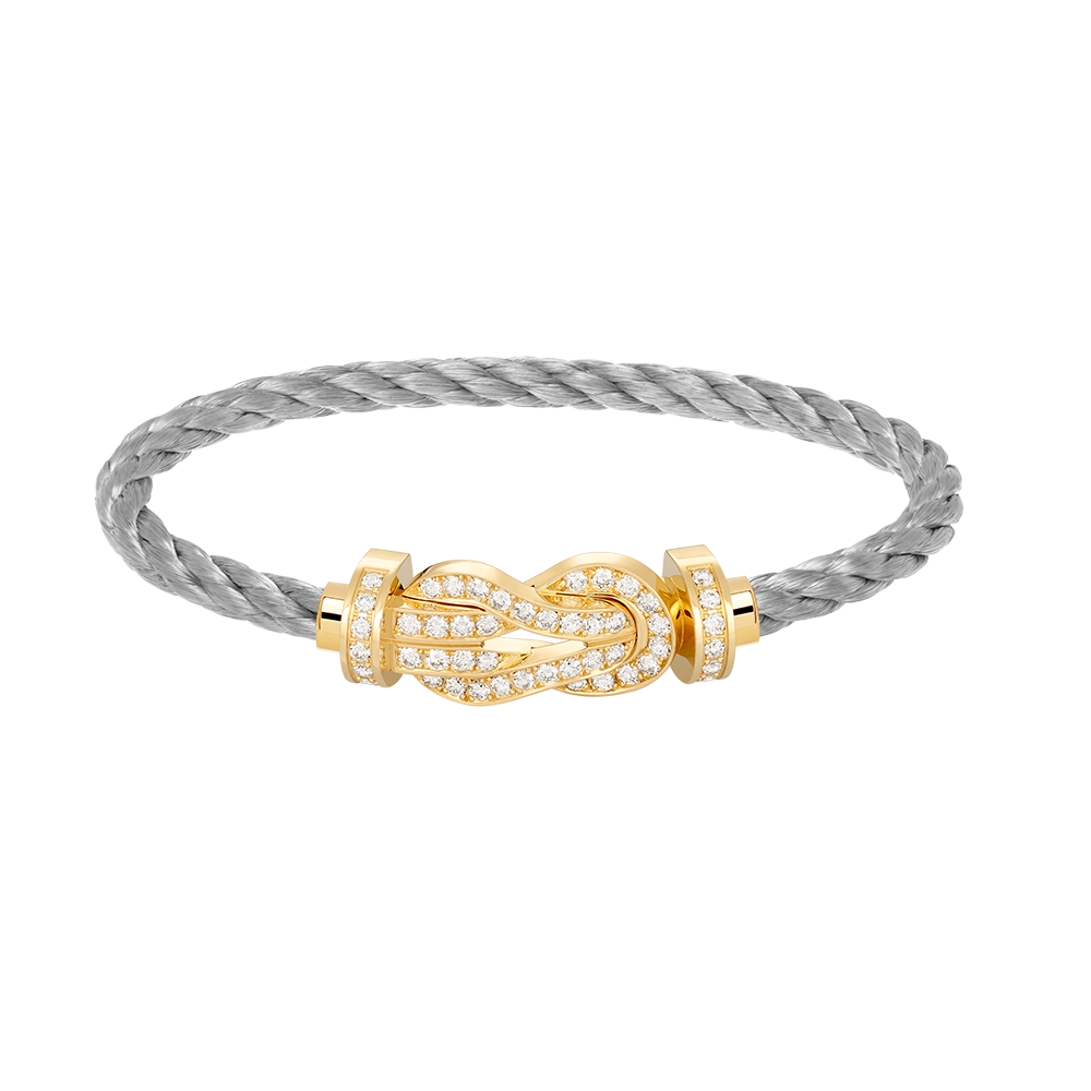 ¡®Imperial¡¯CHANCE LARGE 8 FIGURE BUCKLE FULLDIAMOND BRACELET GOLD