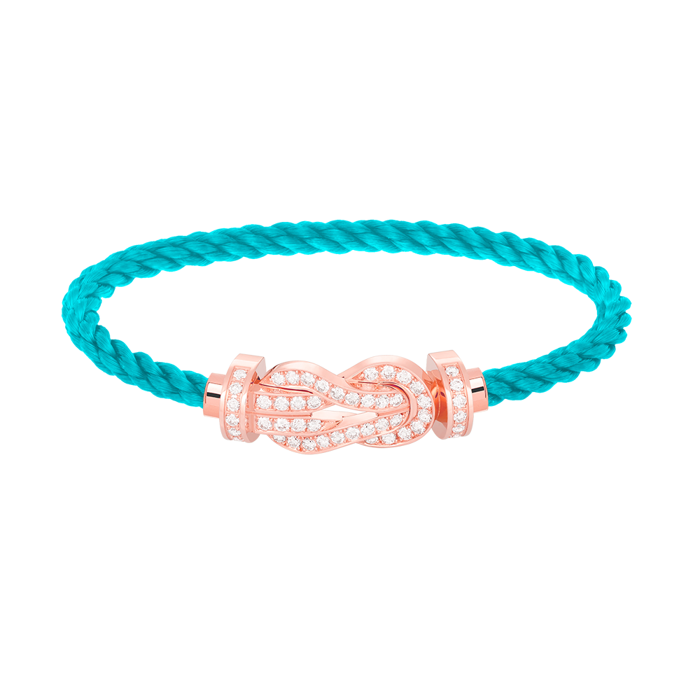 ¡®Imperial¡¯CHANCE LARGE 8 FIGURE BUCKLE FULL DIAMOND BRACELET ROSE GOLD
