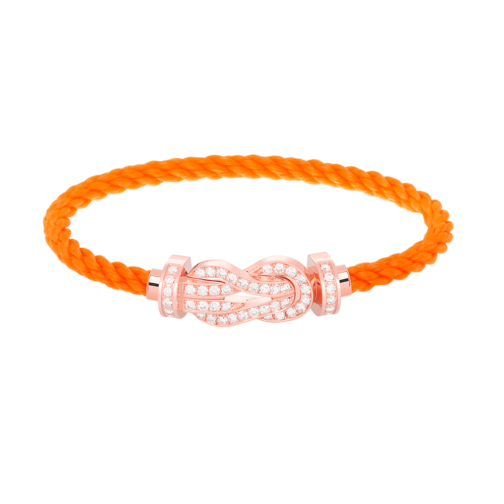 ¡®Imperial¡¯CHANCE LARGE 8 FIGURE BUCKLE FULL DIAMOND BRACELET ROSE GOLD