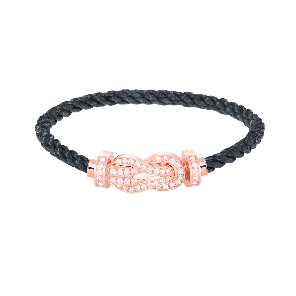 ¡®Imperial¡¯CHANCE LARGE 8 FIGURE BUCKLE FULL DIAMOND BRACELET ROSE GOLD
