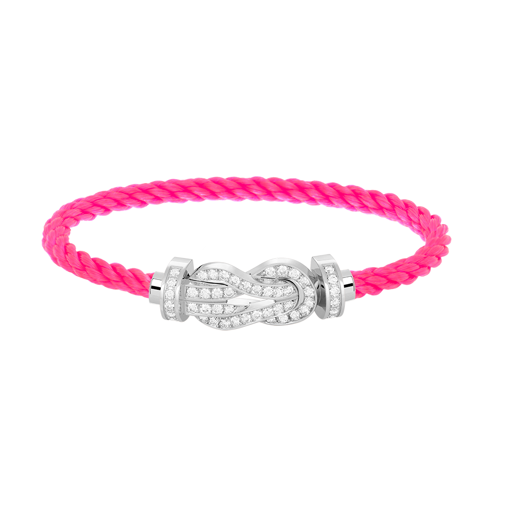 ¡®Imperial¡¯CHANCE LARGE 8 FIGURE BUCKLE FULL DIAMOND BRACELET SILVER