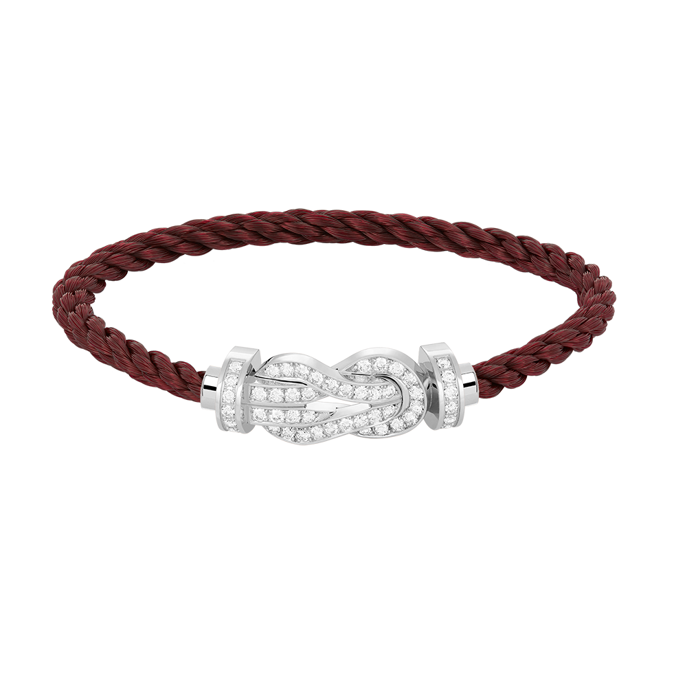 ¡®Imperial¡¯CHANCE LARGE 8 FIGURE BUCKLE FULL DIAMOND BRACELET SILVER