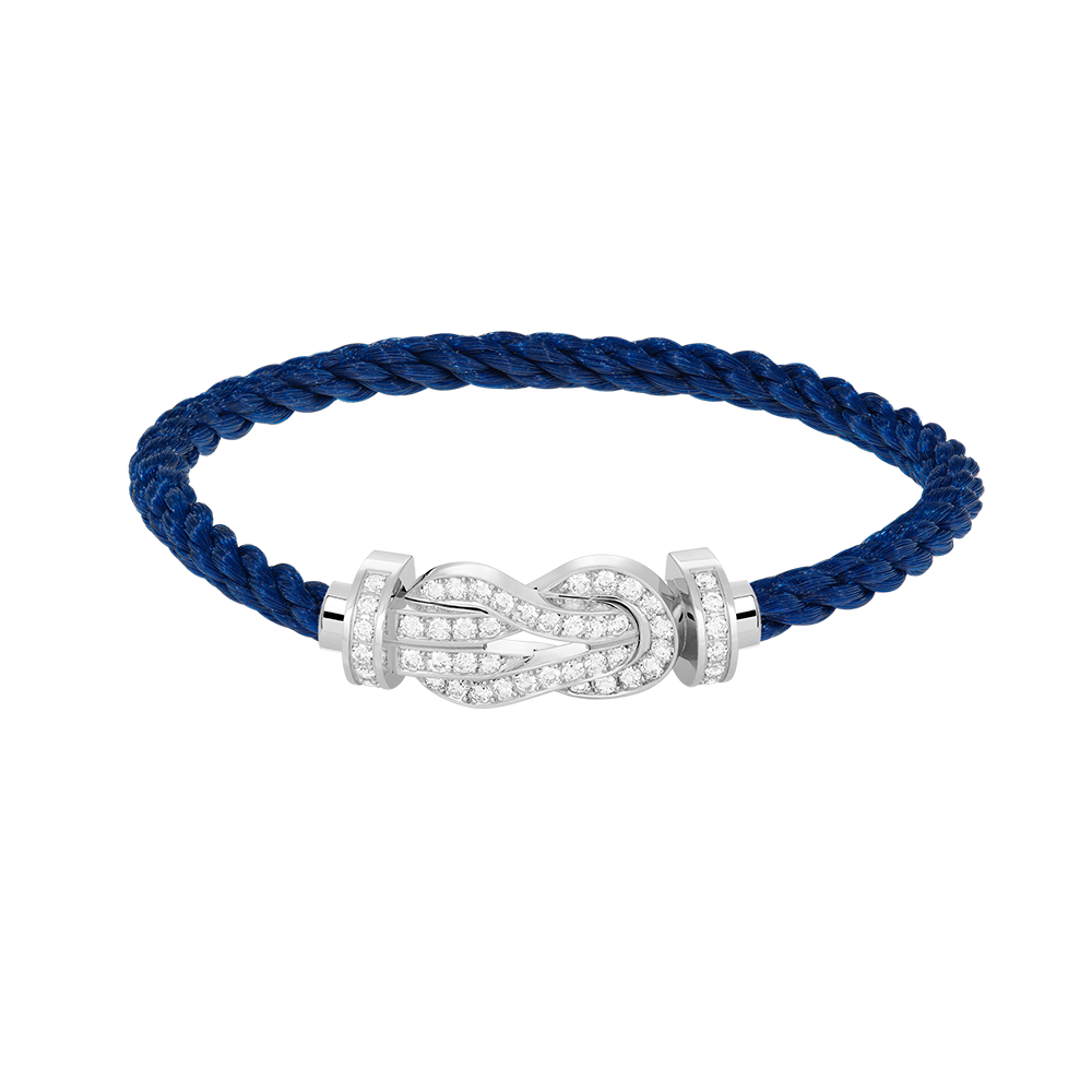 ¡®Imperial¡¯CHANCE LARGE 8 FIGURE BUCKLE FULL DIAMOND BRACELET SILVER
