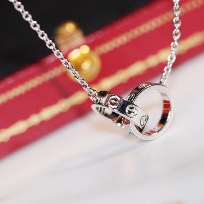 ¡®Imperial¡¯LOVE NECKLACE PINK GOLD AND SILVER