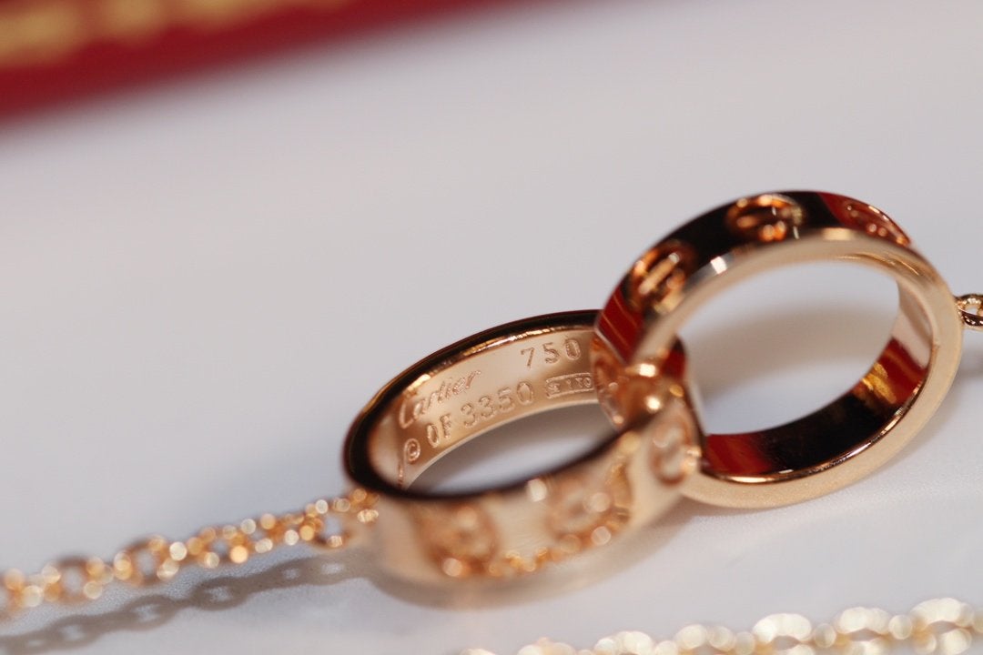 ¡®Imperial¡¯LOVE NECKLACE PINK GOLD AND SILVER