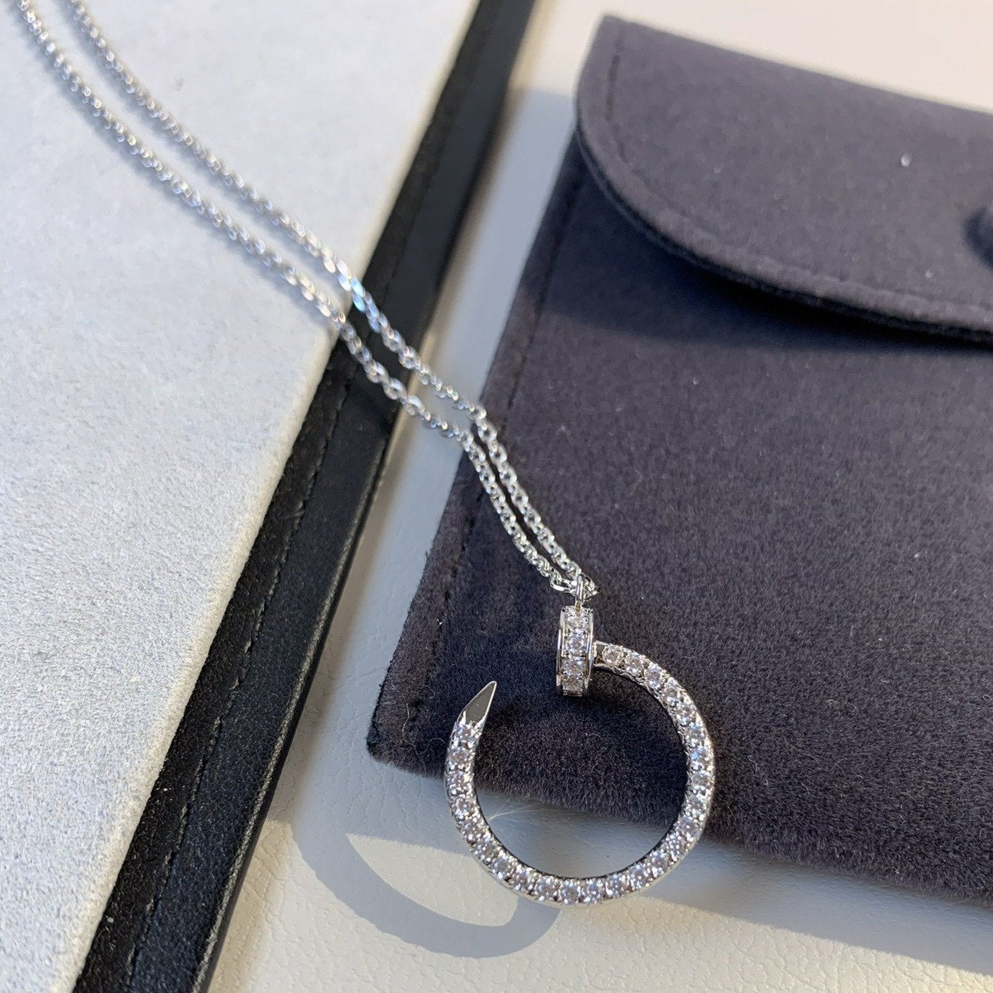 ¡®Imperial¡¯JUSTE NECKLACE SILVER DIAMONDS