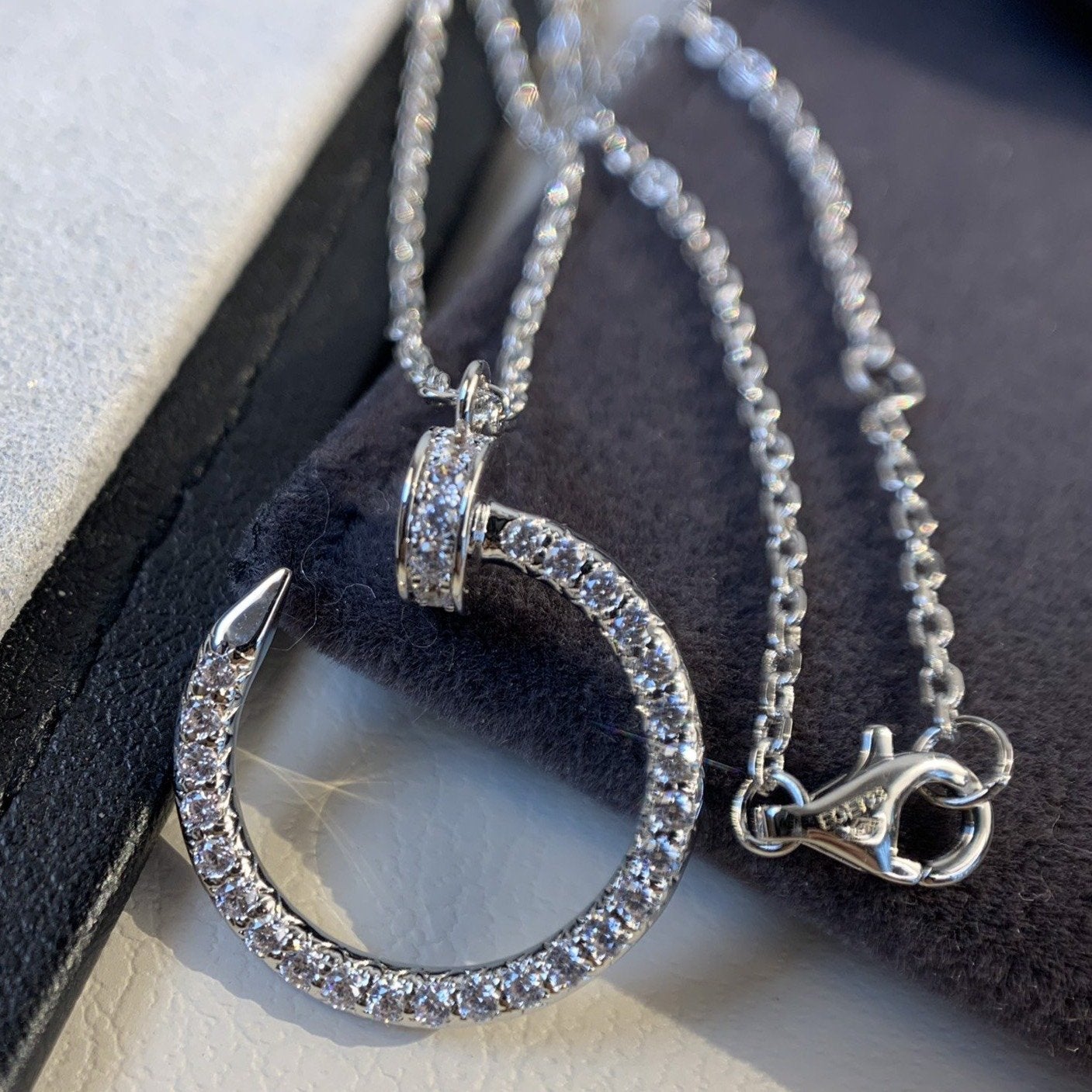 ¡®Imperial¡¯JUSTE NECKLACE SILVER DIAMONDS