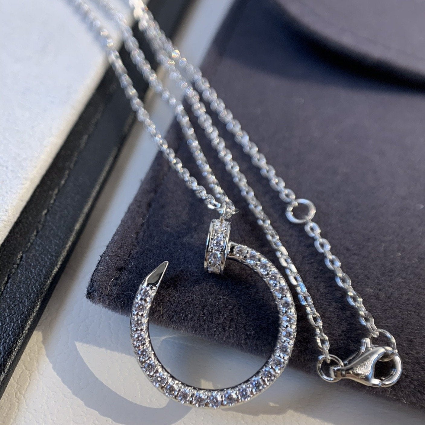 ¡®Imperial¡¯JUSTE NECKLACE SILVER DIAMONDS