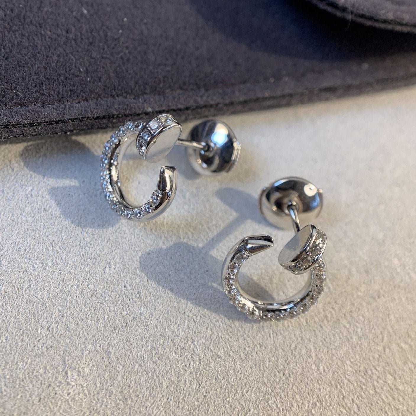 ¡®Imperial¡¯JUSTE EARRINGS SILVER DIAMONDS