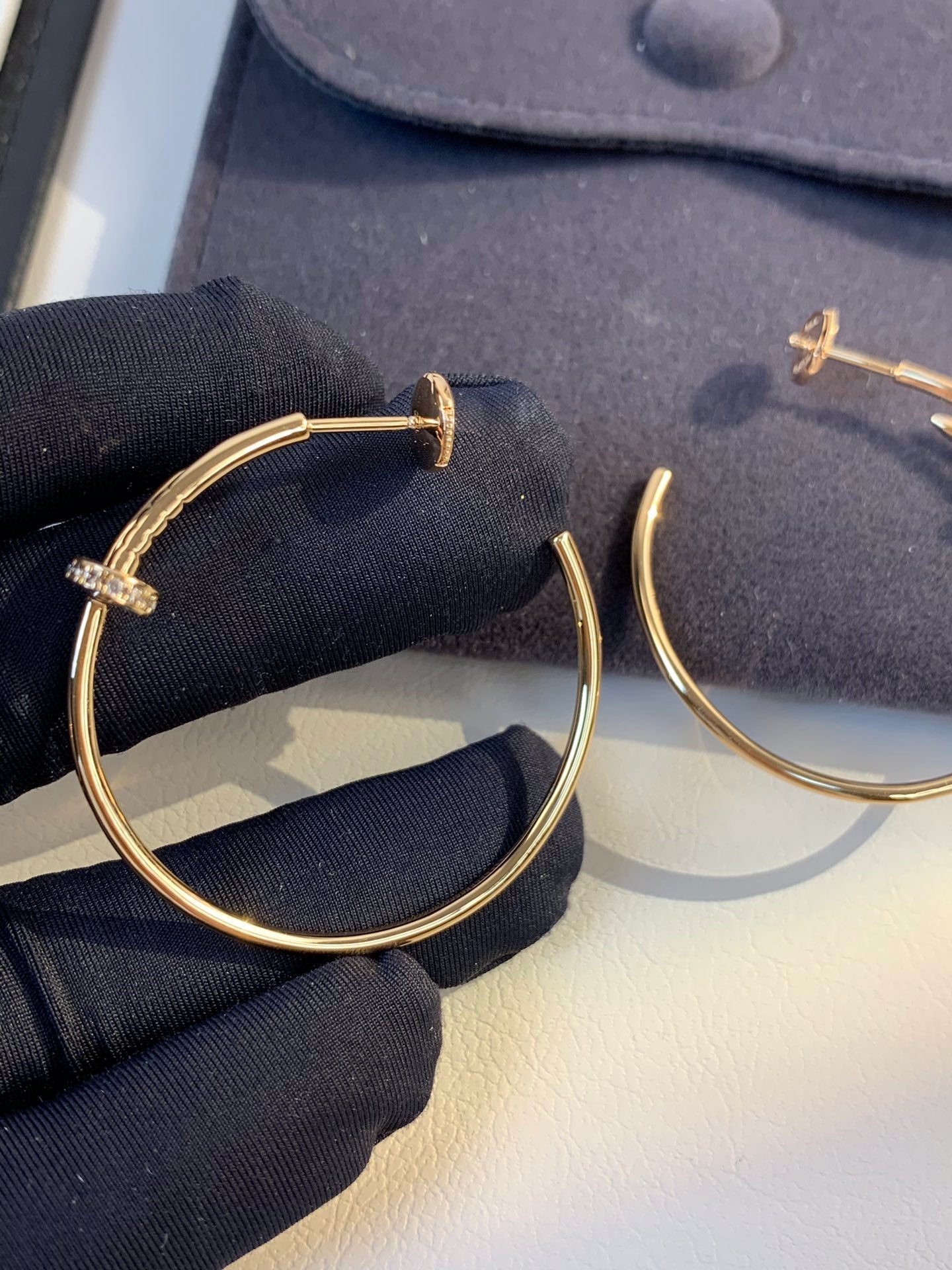 ¡®Imperial¡¯JUSTE EARRINGS GOLD DIAMONDS 1.8MM
