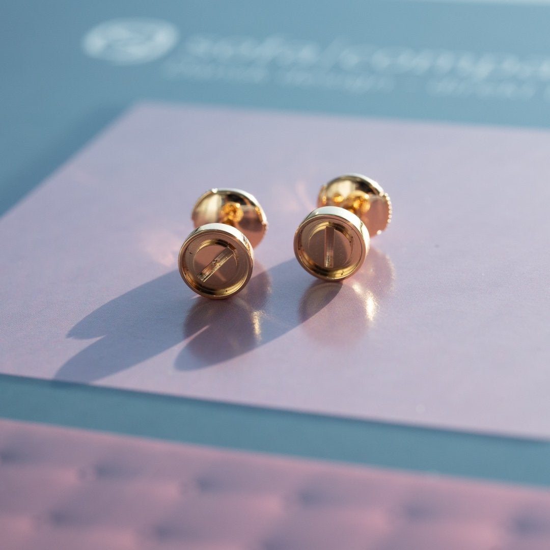 ¡®Imperial¡¯LOVE EARRINGS PINK GOLD 10MM