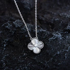 ¡®Imperial¡¯CLOVER  15MM DIAMOND LASER NECKLACE SILVER