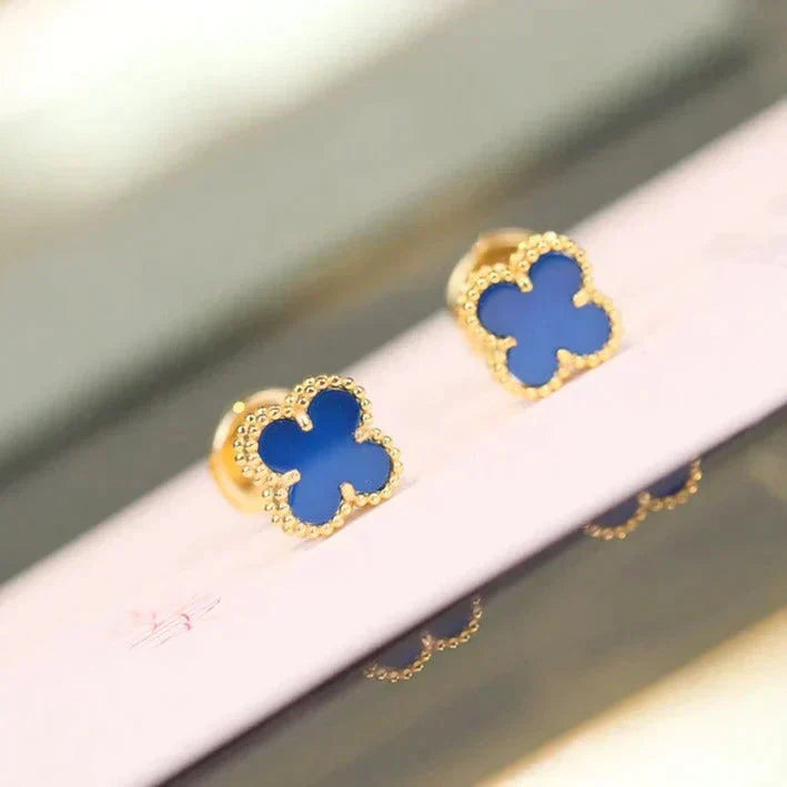 ¡®Imperial¡¯CLOVER MINI 9.5MM TURQUOISE EARRINGS