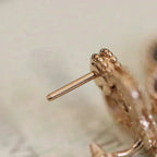 ¡®Imperial¡¯CLOVER MEDIUM 1 MOTIFS FUll DIAMOND EARRINGS