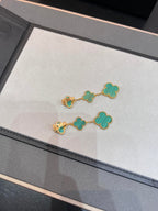 ¡®Imperial¡¯CLOVER MALACHITE 3 MOTIFS GOLD