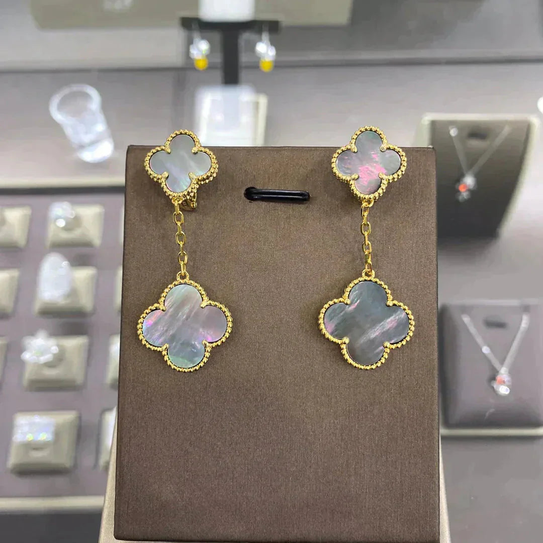¡®Imperial¡¯CLOVER 2 MOTIFS  EARRINGS (MULTIPLE CHOICESC