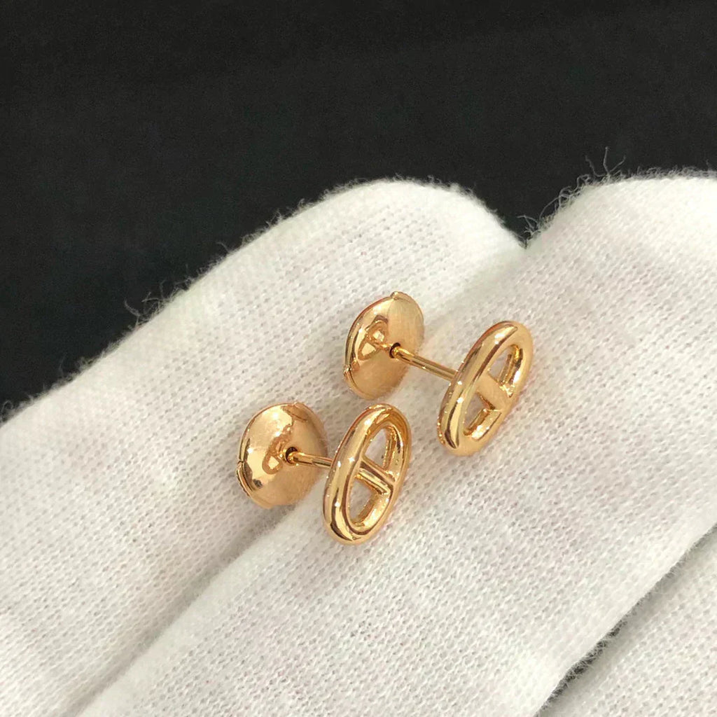 ¡®Imperial¡¯CHAINE SMALL EARRINGS GOLD AND SILVER