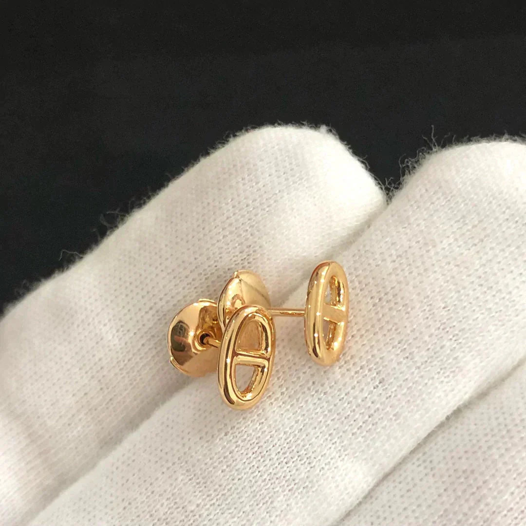 ¡®Imperial¡¯CHAINE SMALL EARRINGS GOLD AND SILVER