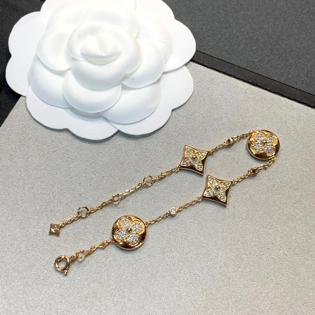 ¡®Imperial¡¯STAR AND SUN 4 MOTIFS GOLD DIAMONDS BRACELET