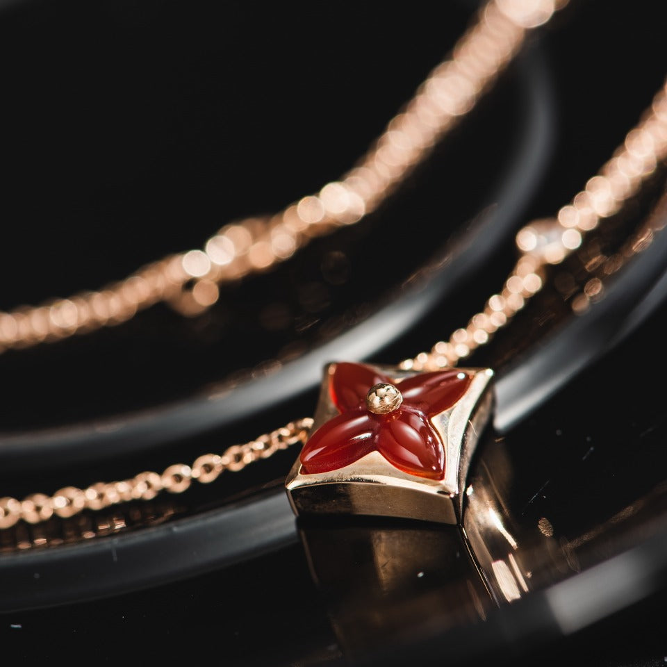 ¡®Imperial¡¯STAR NECKLACE PINK GOLD 1 DIAMOND