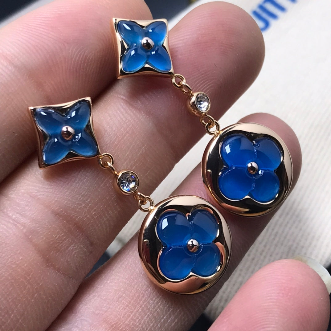 ¡®Imperial¡¯STAR AND SUN AGATE DIAMOND EARRINGS