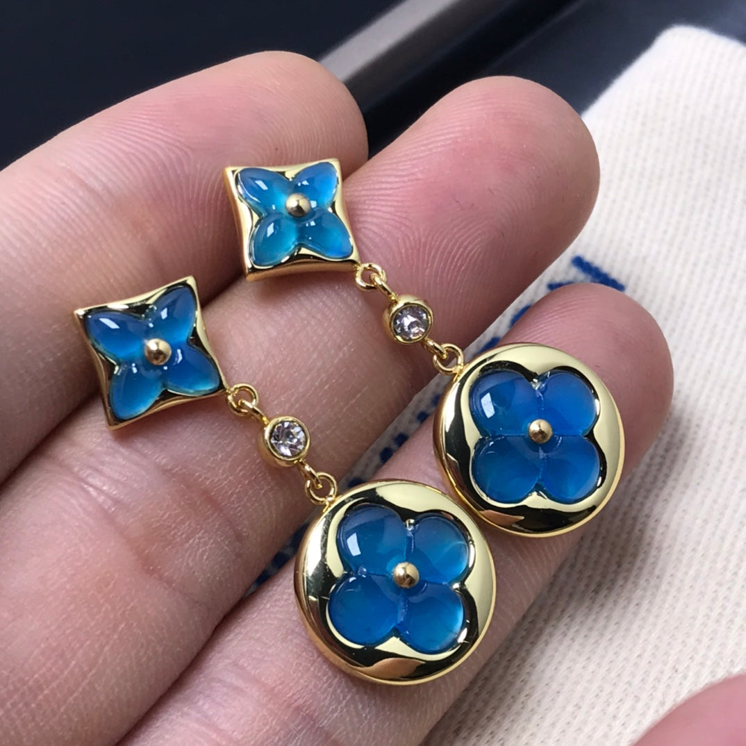 ¡®Imperial¡¯STAR AND SUN AGATE DIAMOND EARRINGS