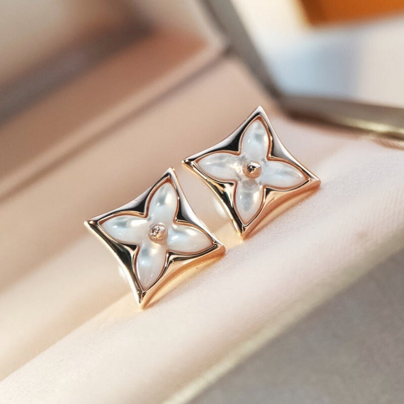 ¡®Imperial¡¯STAR MOP PINK GOLD EARRINGS