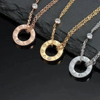 ¡®Imperial¡¯LOVE NECKLACE 16MM 2 DIAMONDS