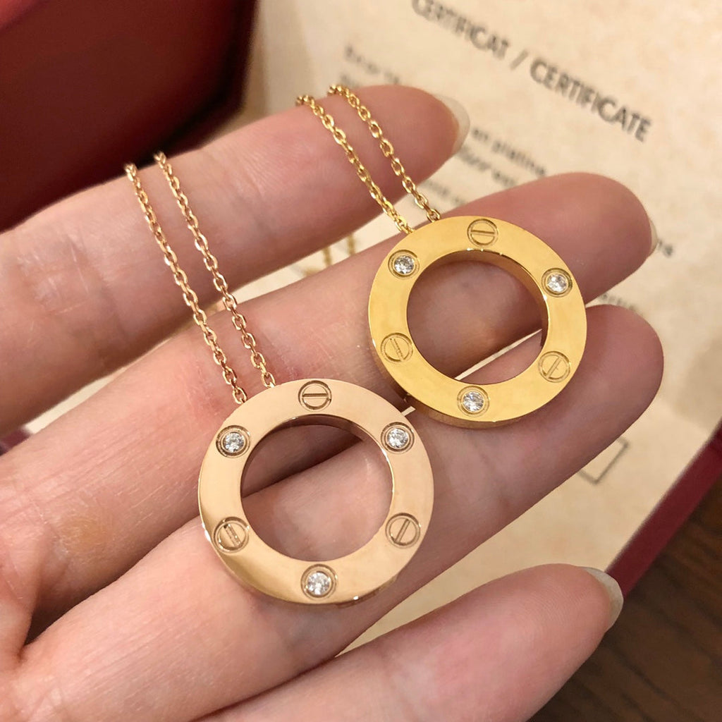 ¡®Imperial¡¯LOVE NECKLACE 16MM 3 DIAMONDS