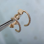 ¡®Imperial¡¯JUSTE EARRINGS 12.75MM PINK GOLD DIAMOND
