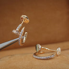 ¡®Imperial¡¯JUSTE EARRINGS 12.75MM PINK GOLD DIAMOND