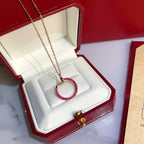 ¡®Imperial¡¯JUSTE NECKLACE GOLD RED DIAMONDS
