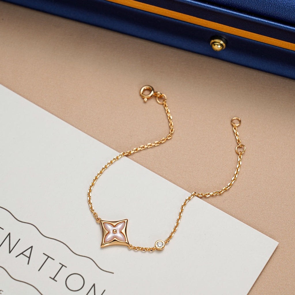 ¡®Imperial¡¯STAR 1 DIAMOND PINK GOLD BRACELET