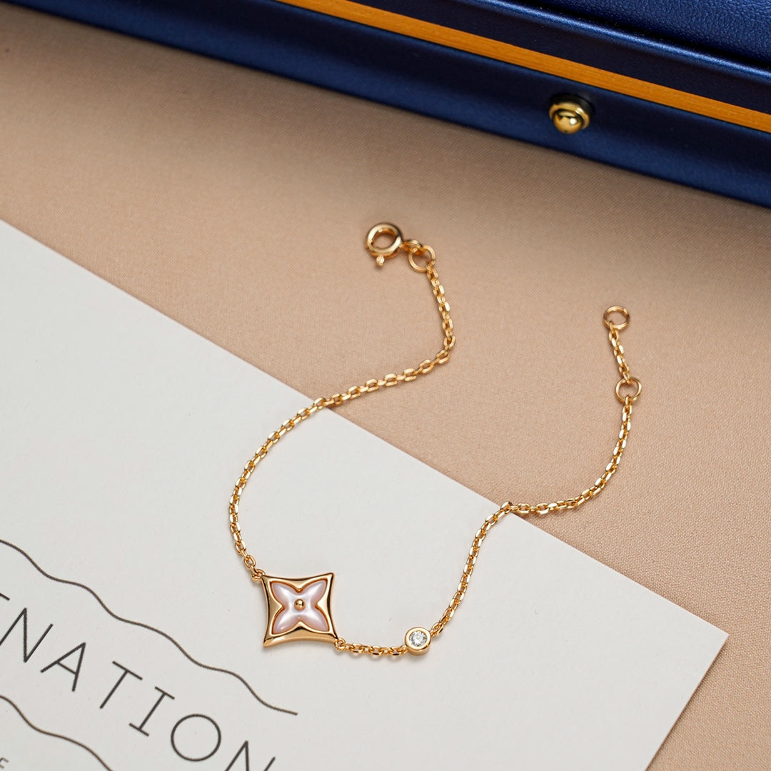 ¡®Imperial¡¯STAR 1 DIAMOND PINK GOLD BRACELET