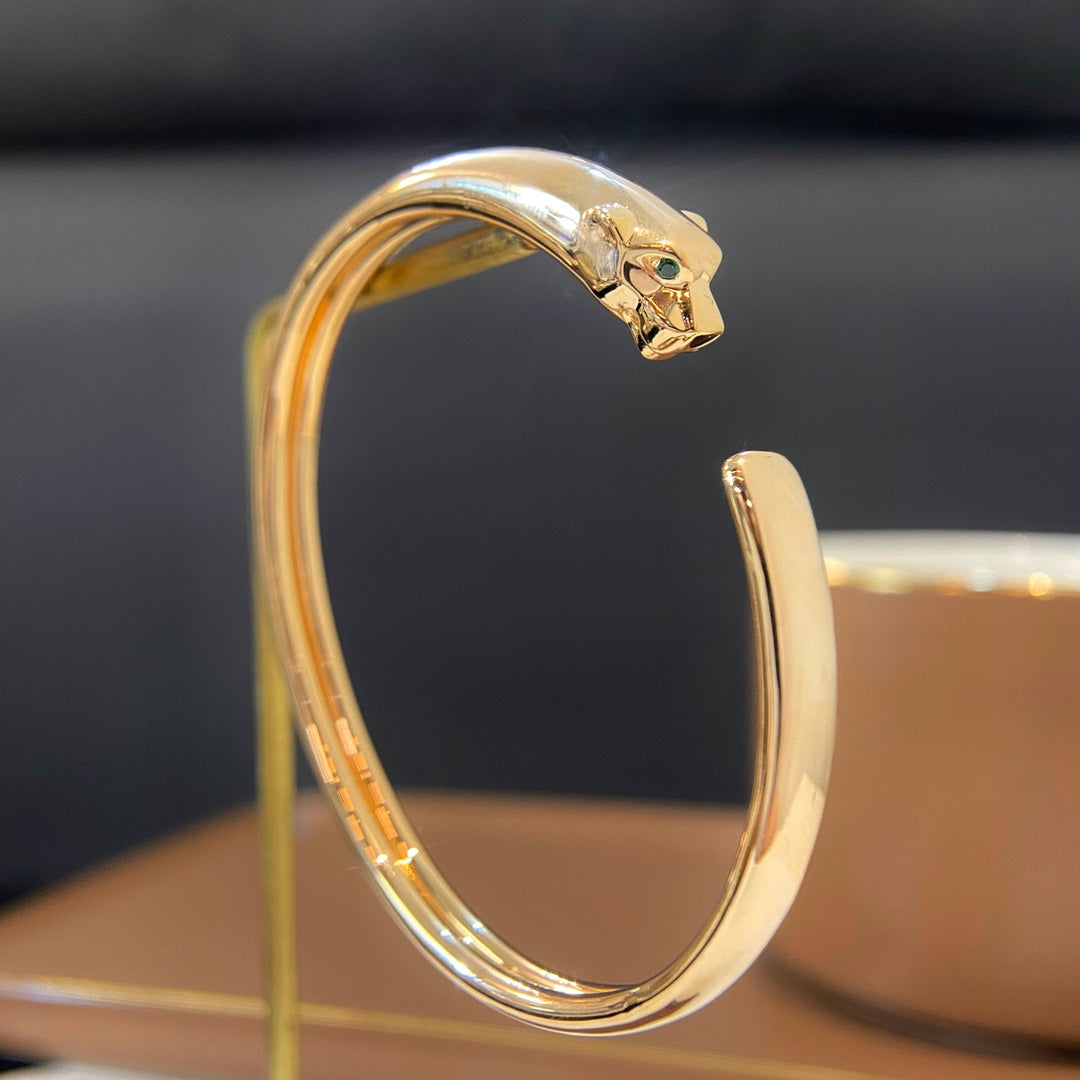 ¡®Imperial¡¯PANTHERE GOLD OPEN BRACELET