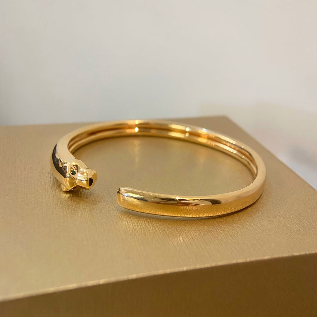 ¡®Imperial¡¯PANTHERE GOLD OPEN BRACELET