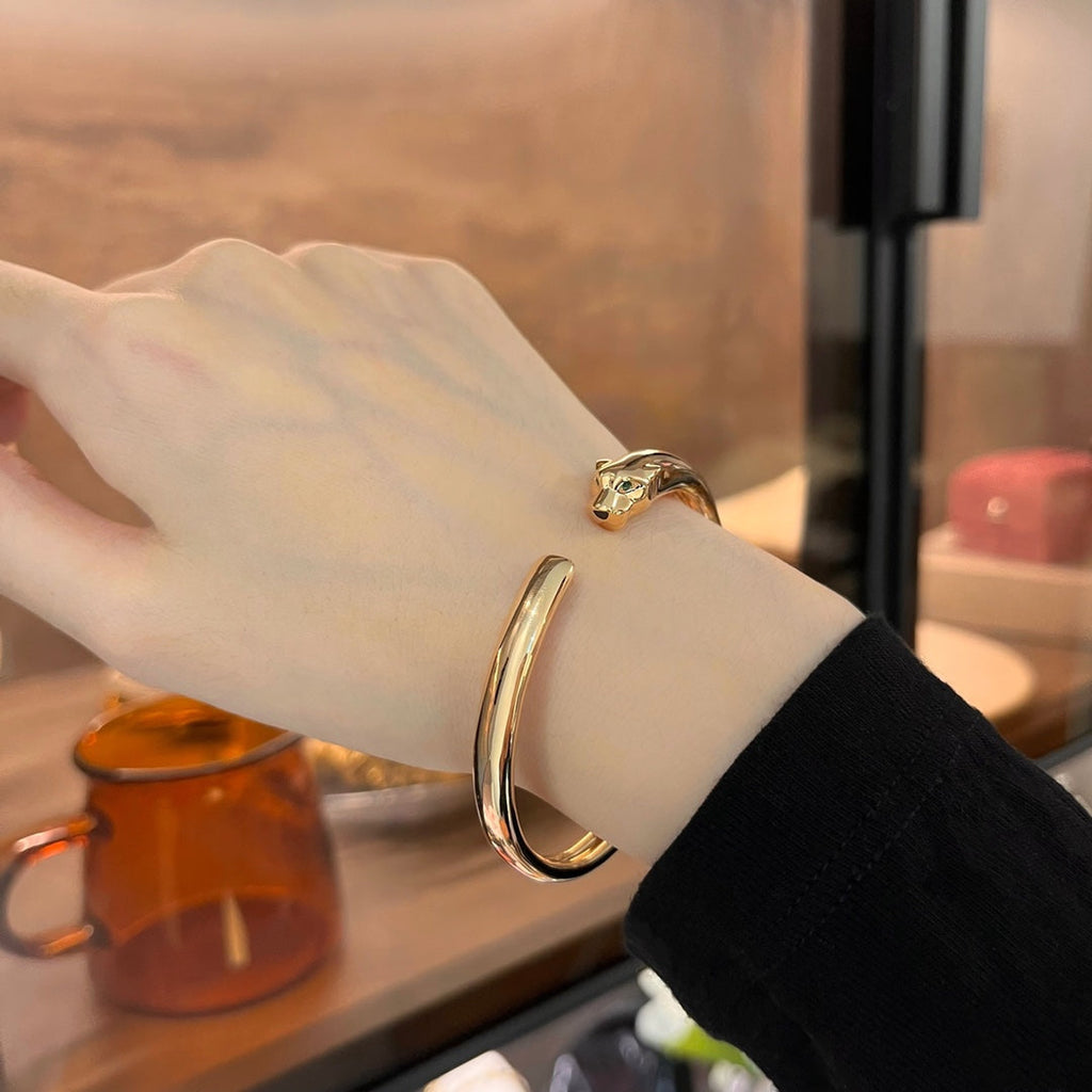 ¡®Imperial¡¯PANTHERE GOLD OPEN BRACELET