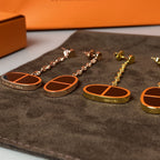 ¡®Imperial¡¯CHAINE VERSO BLACK CERAMIC EARRINGS