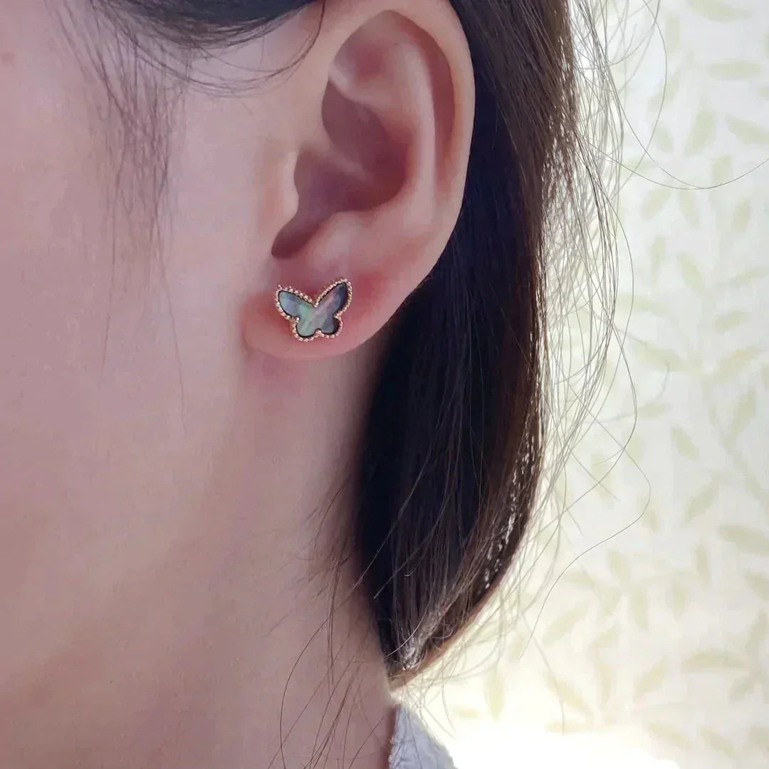 ¡®Imperial¡¯BUTTERFLY DARK MOP  EARRINGS