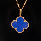 ¡®Imperial¡¯CLOVER 25MM NECKLACE TURQUOISE ROSE GOLD