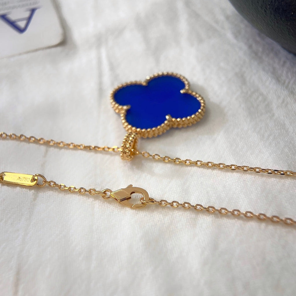 ¡®Imperial¡¯CLOVER 25MM NECKLACE TURQUOISE ROSE GOLD