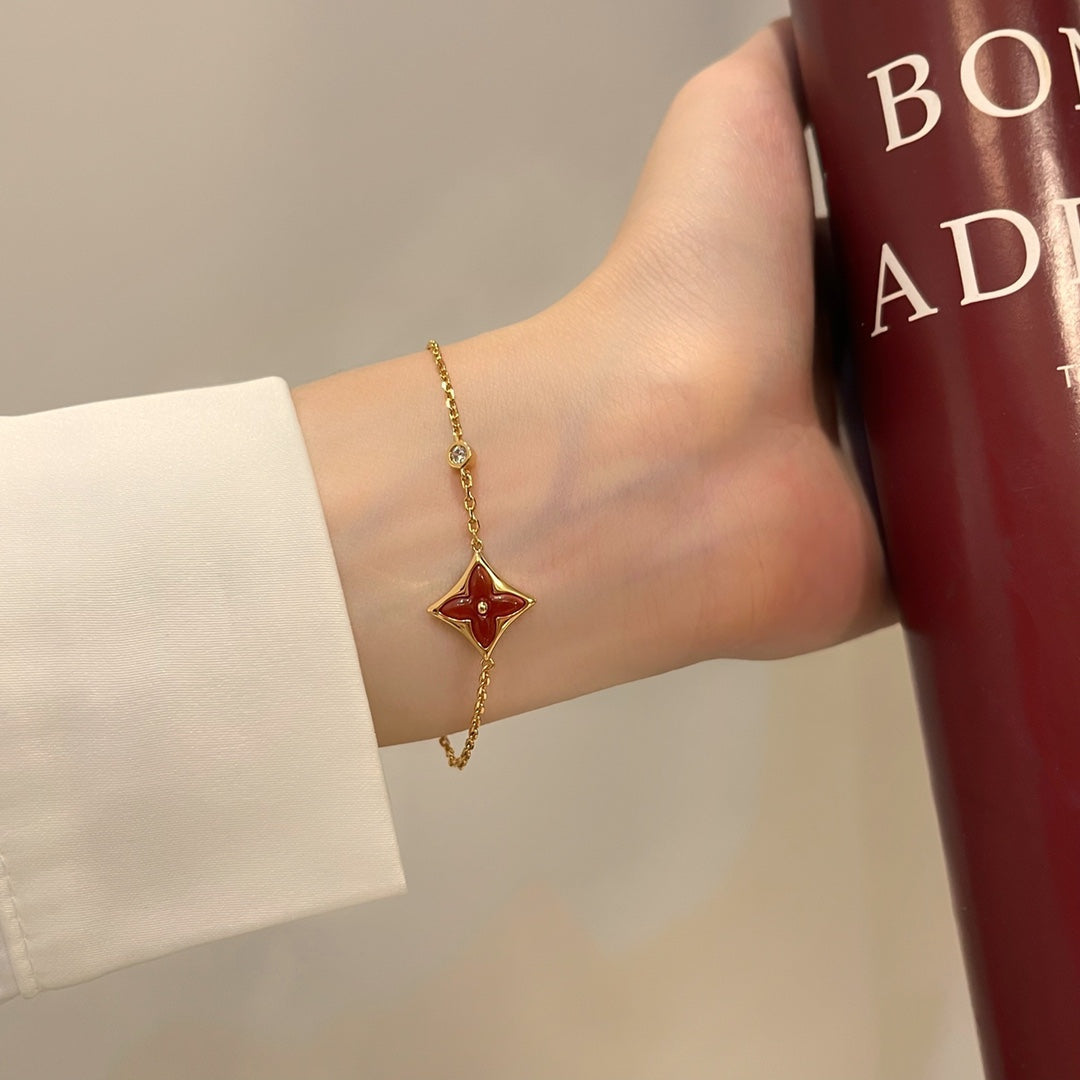 ¡®Imperial¡¯COLOR STAR CARNELIAN PINK GOLD DIAMOND BRACELET