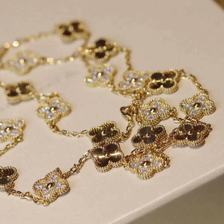 ¡®Imperial¡¯CLOVER 20 MOTIFS LASER DIAMOND NECKLACE