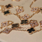 ¡®Imperial¡¯CLOVER 20 MOTIFS DARK MOP DIAMOND  NECKLACE
