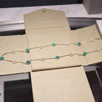 ¡®Imperial¡¯CLOVER 20 MOTIFS MALACHITE DIAMOND NECKLACE