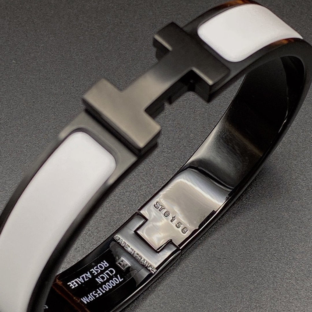 ¡®Imperial¡¯H BRACELET 12MM BLACK WHITE CERAMIC