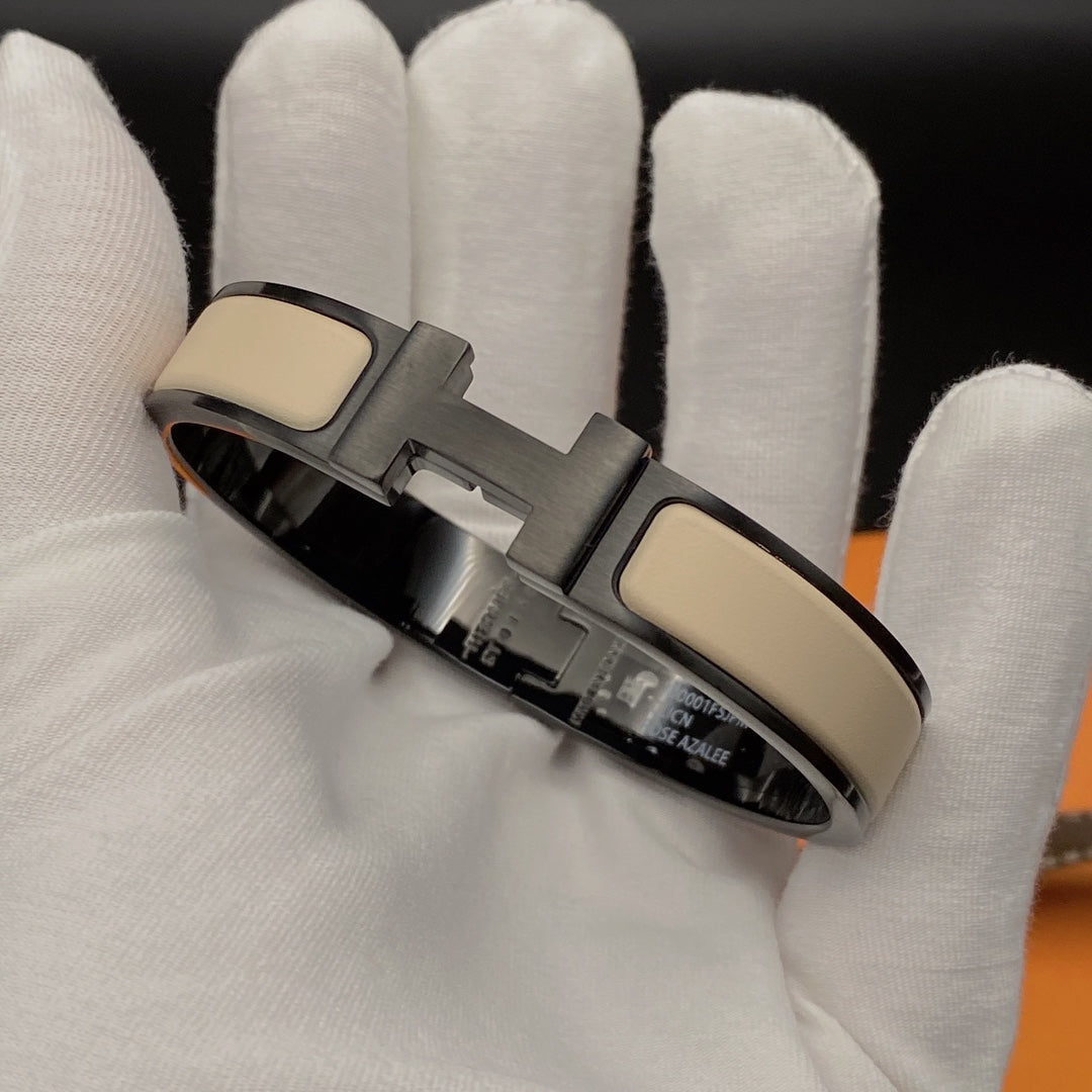¡®Imperial¡¯H BRACELET 12MM BLACK BEIGE CERAMIC